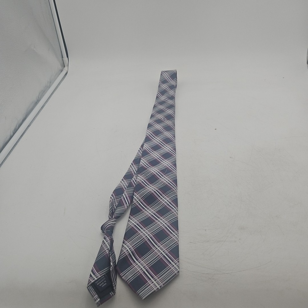 Stafford Essential Necktie Neckwear Tie 58.5"x3.5" Pink/Purple Diamond Striped